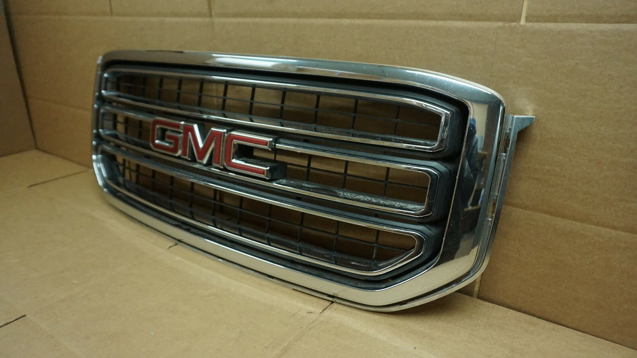 2015-2020 GMC YUKON FRONT GRILL GRILLE CHROME MOLDING WITH EMBLEM 16-003B OEM