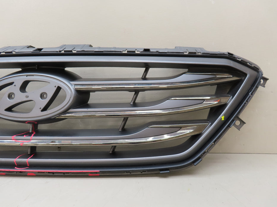 2015-2017 HYUNDAI SONATA FRONT UPPER RADIATOR GRILLE W/ EMBLEM OEM 86351-C2300