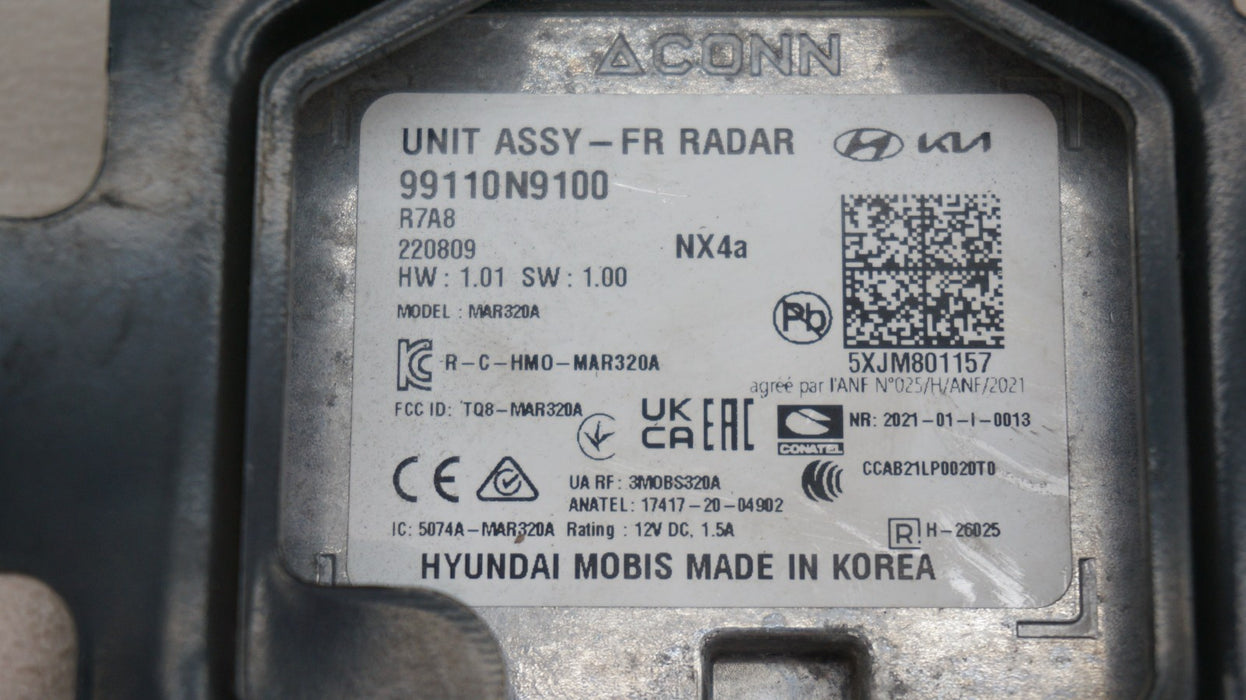 2022-2024 HYUNDAI TUCSON FRONT CRUISE CONTROL DISTANCE RADAR OEM 99110N9100
