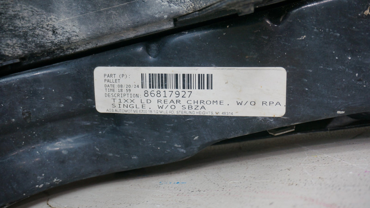 2019-2023 CHEVROLET SILVERADO/GMC SIERRA 1500 REAR METAL BUMPER OEM