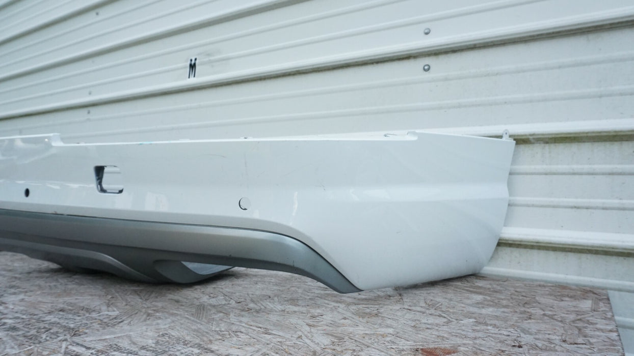 2017-2019 AUDI Q7 REAR BUMPER LOWER COVER PANEL W/ VALANCE & SENSOR HOLES OEM