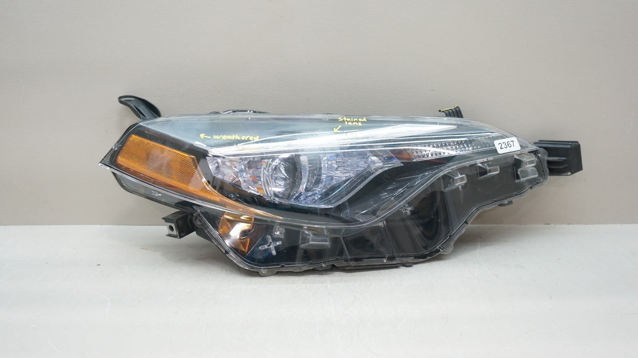 2017-2019 TOYOTA COROLLA FRONT RIGHT PASSENGER SIDE LED HEADLIGHT OEM