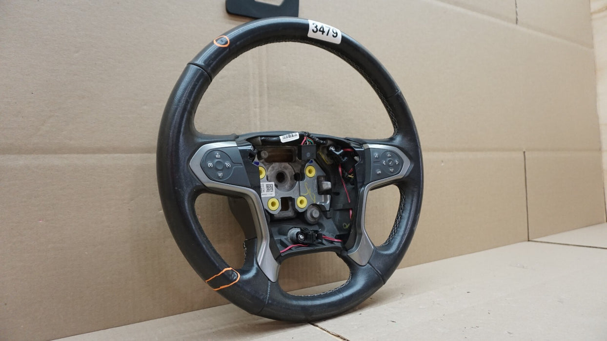 2015-2020 CHEVROLET SUBURBAN STEERING WHEEL BLACK OEM 15 16 17 18 19 20