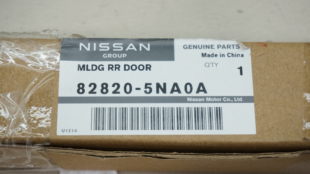 2019-2025 INFINITI QX50 REAR RIGHT SIDE DOOR WINDOW BELT MOLDING OEM 82820-5NA0A