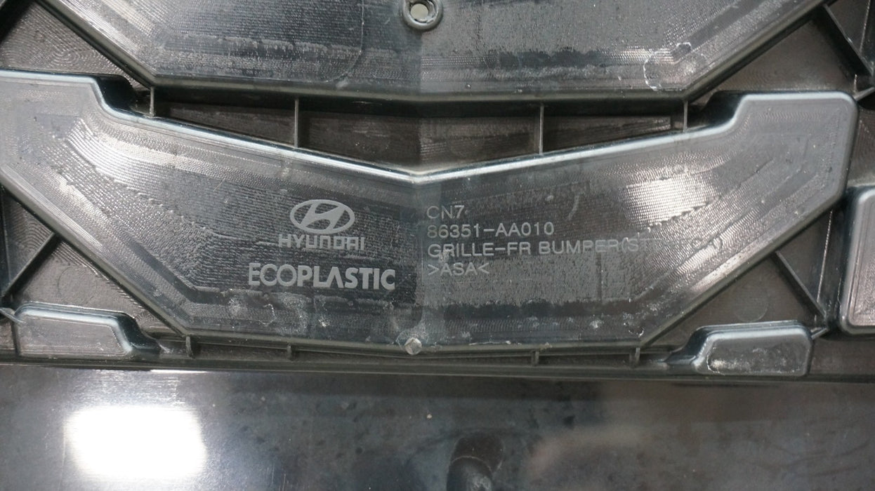 2021-2023 HYUNDAI ELANTRA FRONT BUMPER RADIATOR GRILLE OEM 86351-AA010