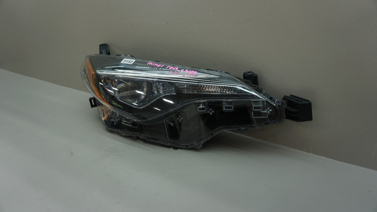 2017-2019 TOYOTA COROLLA FRONT RIGHT PASSENGER SIDE HEADLIGHT LED OEM 17 18 19