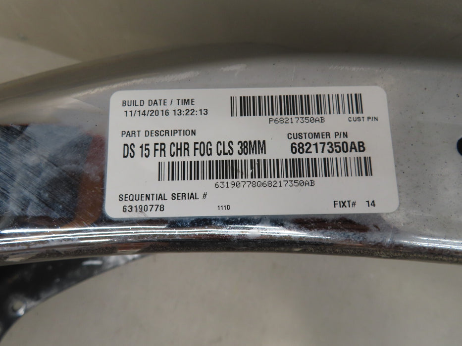 2013-2018 DODGE RAM 1500 PICKUP FRONT METAL BUMPER COVER PANEL OEM 68217350AB