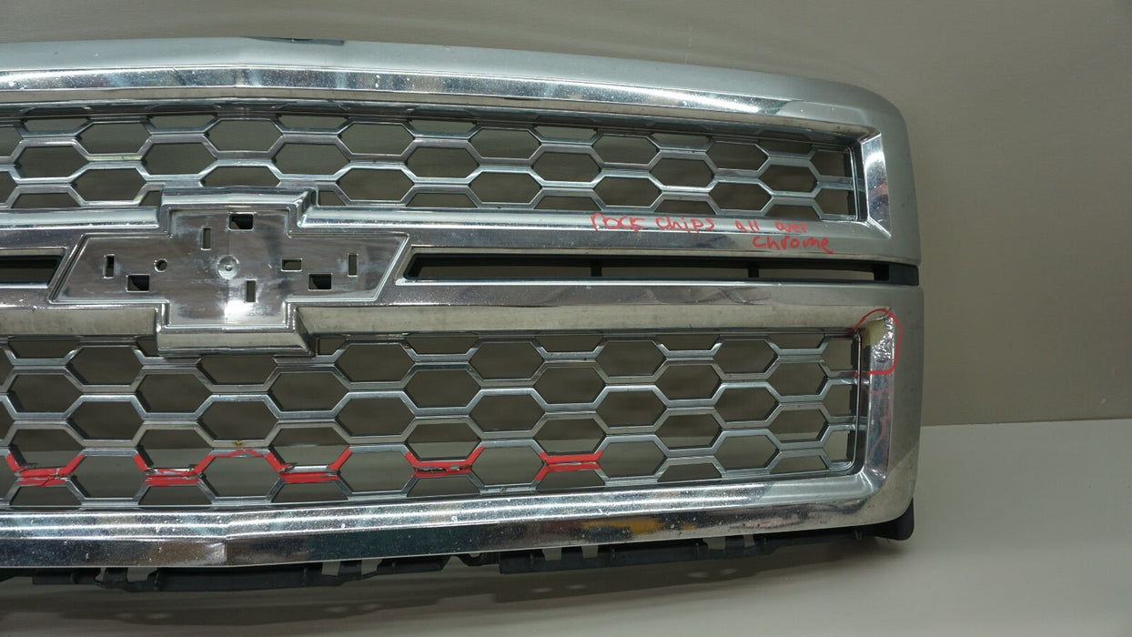 2014-2015 CHEVROLET SILVERADO 1500 FRONT BUMPER CENTER GRILL GRILLE OEM 14 15
