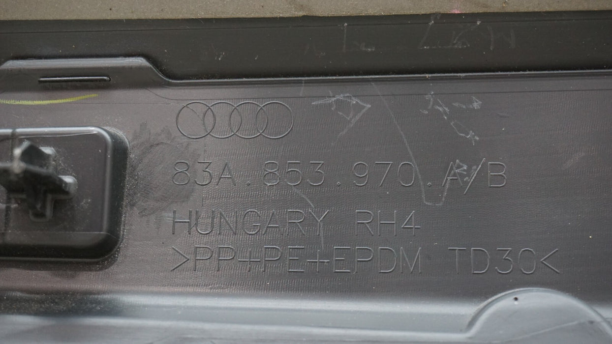 2019-2023 AUDI Q3 REAR RIGHT PASSENGER SIDE DOOR TRIM 83A853970A OEM 19 20 21 22