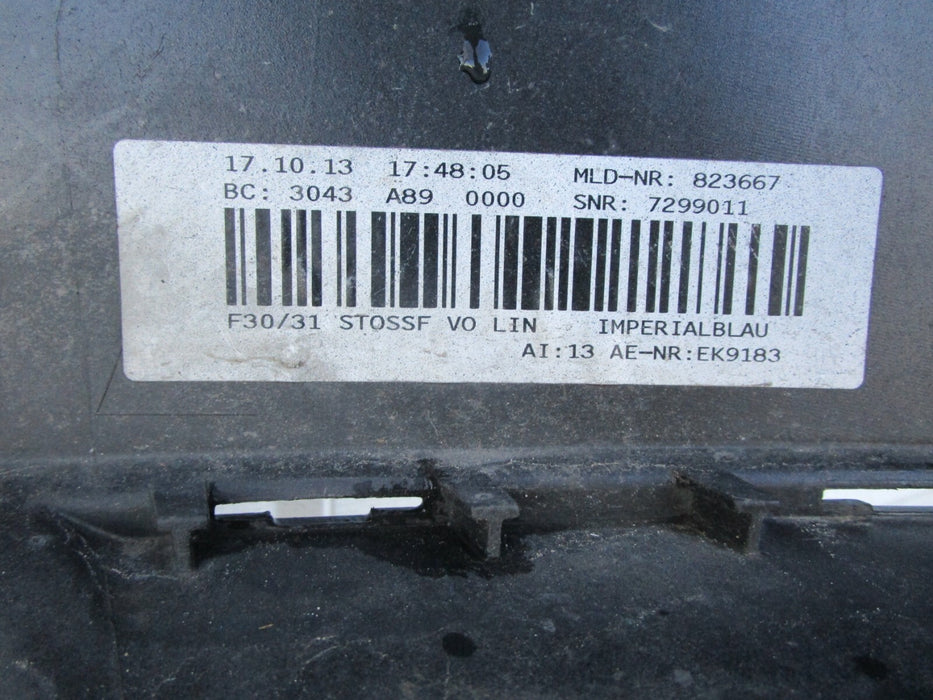 12 13 14 15 BMW 3 SERIES SEDAN F30 F31 FRONT BUMPER COVER OEM