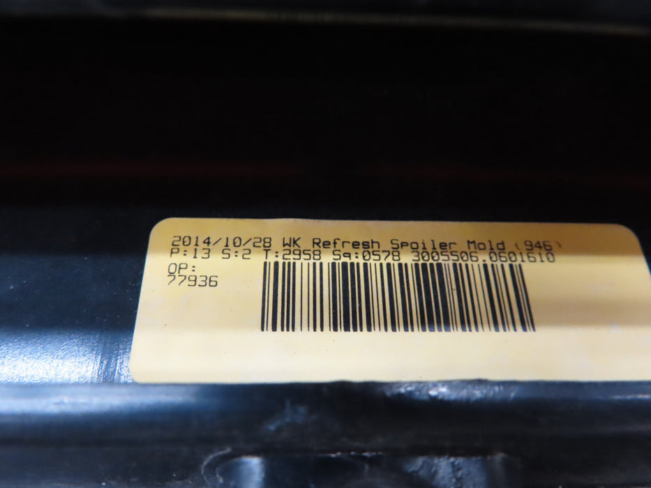 2014-2022 JEEP GRAND CHEROKEE REAR UPPER SPOILER WING OEM 1VN50TRMA
