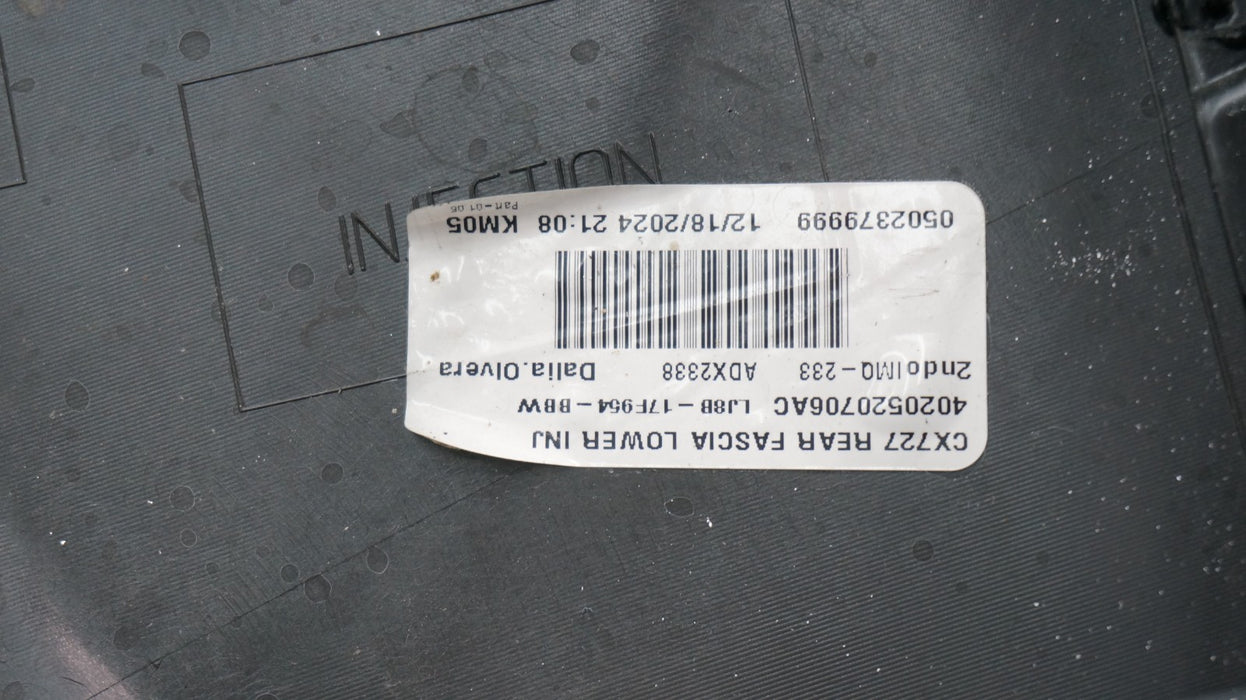 2021-2024 FORD MUSTANG MACH-E REAR LOWER BUMPER W / HARNESS OEM LJ8B-17F954