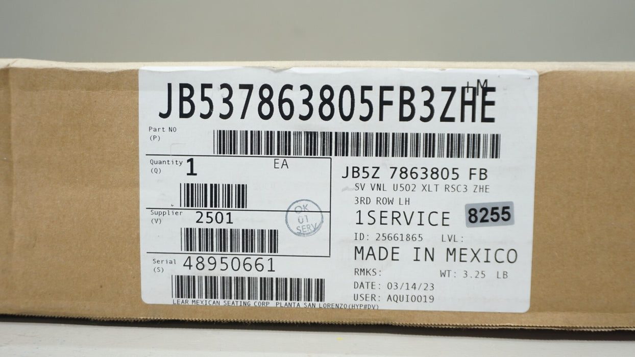 2016-2019 FORD EXPLORER REAR LEFT LEATHER SEAT COVER OEM JB5Z7863804FB