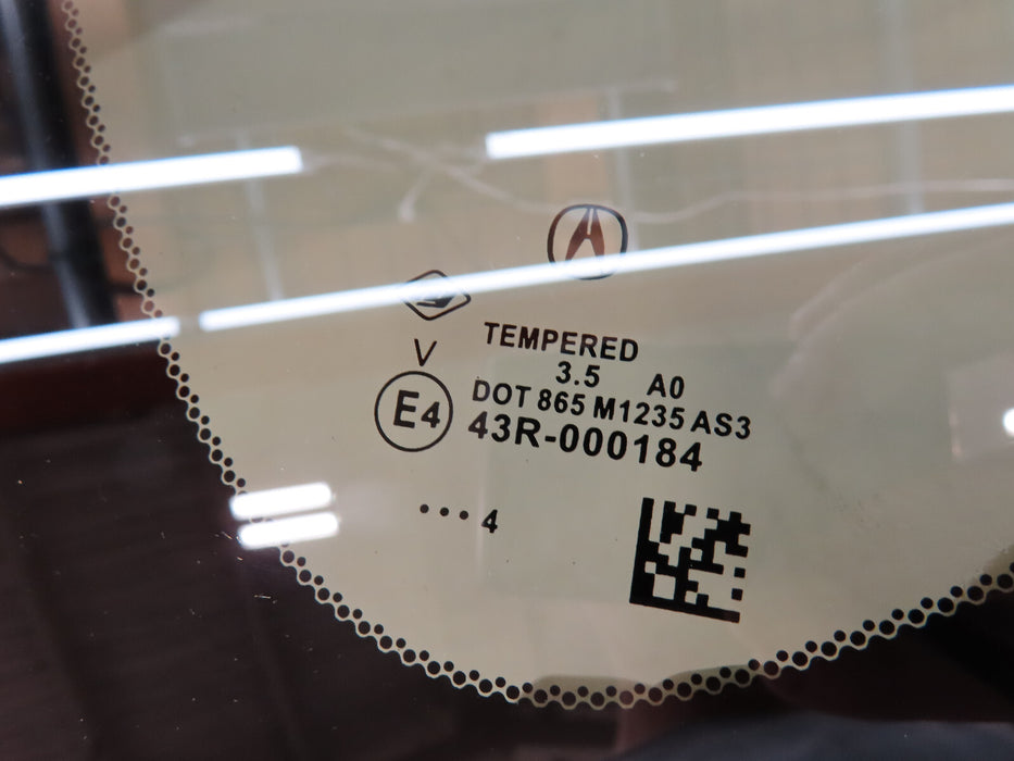 2019-2024 ACURA RDX REAR LEFT QUARTER PANEL WINDOW GLASS OEM 73550-TJB-A01