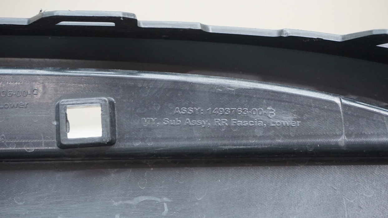 2020-2023 TESLA MODEL Y REAR LOWER BUMPER VALANCE COVER 1493763-00 OEM