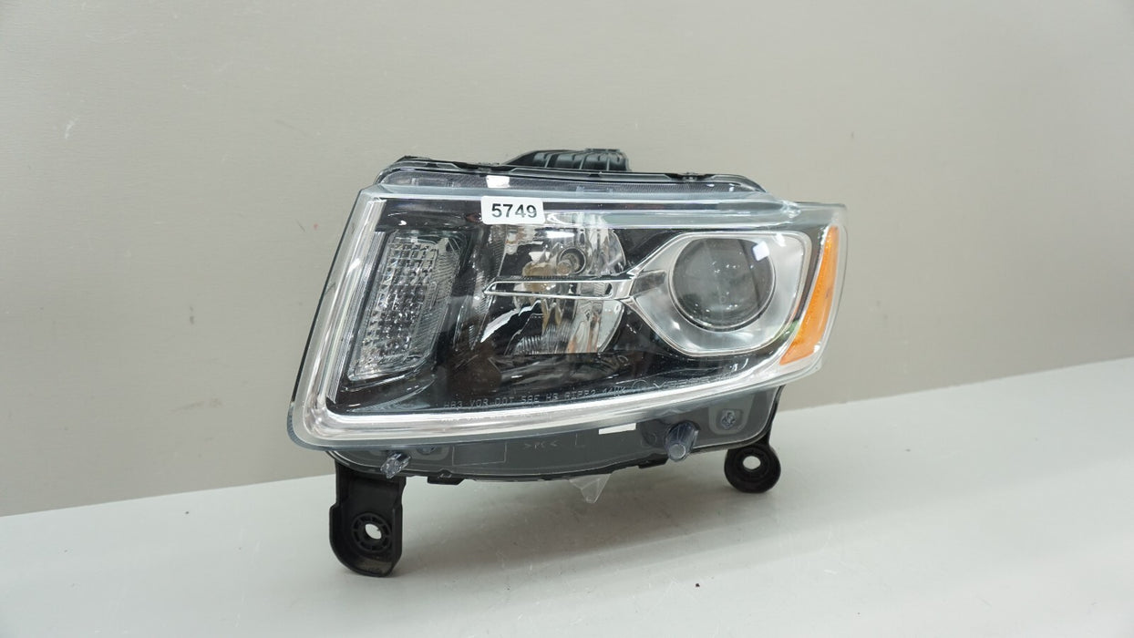 2014-2015 JEEP GRAND CHEROKEE FRONT LEFT DRIVER SIDE HEADLIGHT HALOGEN OEM 14 15