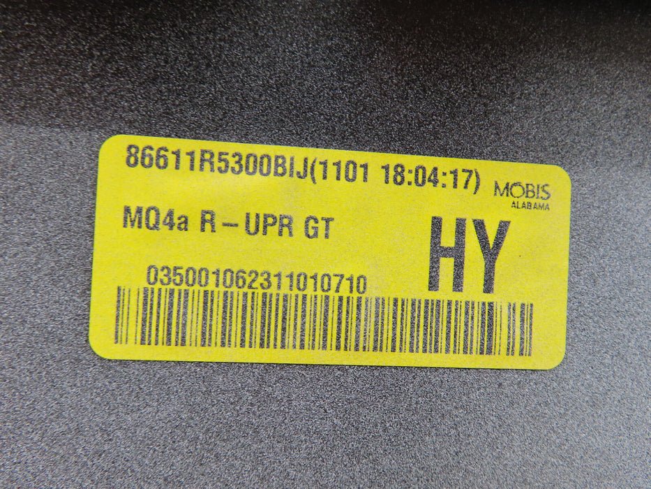 2021 2022 2023 KIA SORENTO REAR UPPER BUMPER COVER OEM 86611-R5300