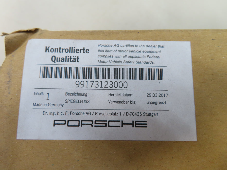 2013 2014 2015 2016 PORSCHE CARRERA LEFT MIRROR OEM 99173123000