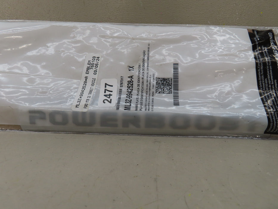 2021-2023 FORD F150 F-150 POWER BOOST NAME PLATE DOOR EMBLEM OEM ML3Z-9942829-A