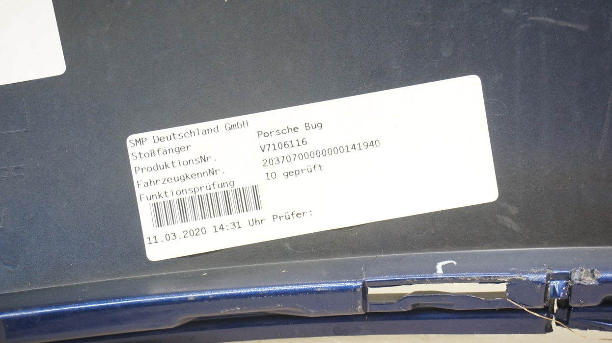 2020-2024 PORSCHE TAYCAN FRONT BUMPER COVER OEM 9J1.807.221