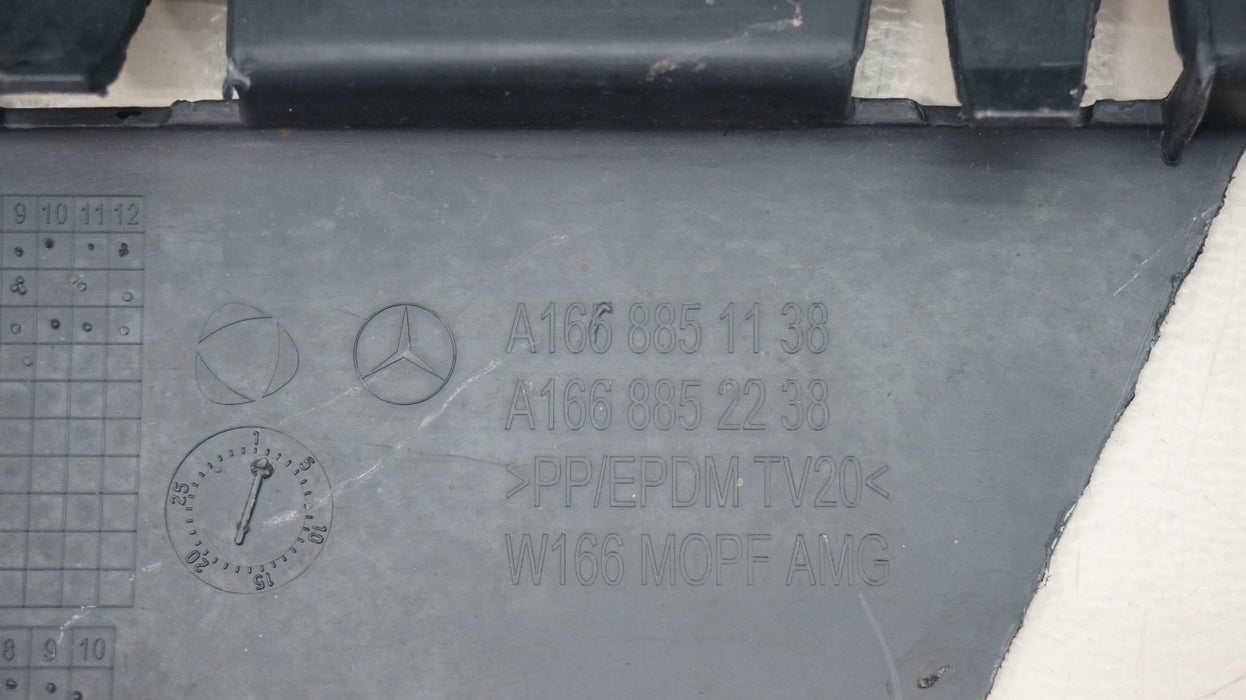 2016-2019 MERCEDES-BENZ GLS CLASS X166 REAR LOWER BUMPER VALANCE PANEL OEM