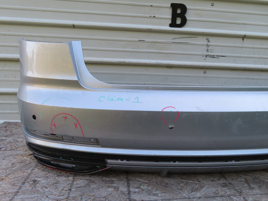 2019 AUDI A8 REAR SPORT BUMPER COVER W/ LOWER VALANCE PANEL TRIM OEM 4N0807511D