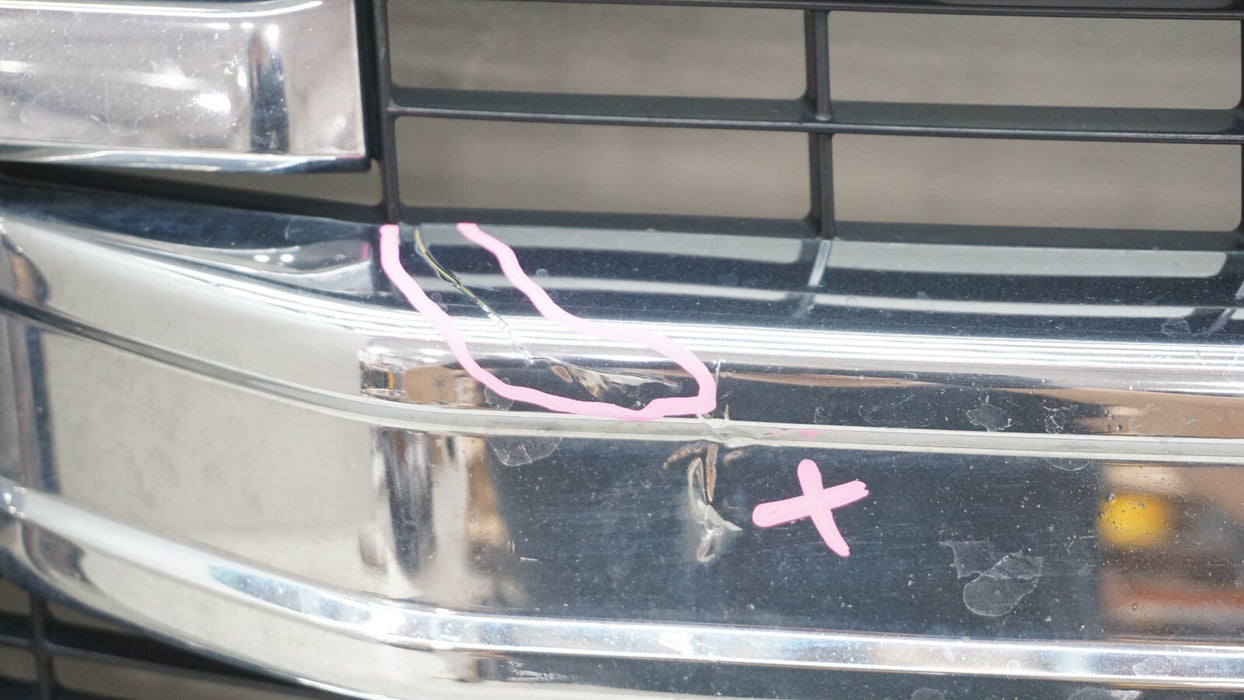 2013-2014 FORD F-150 RADIATOR GRILL GRILLE MOLDING CHROME W/ EMBLEM DL348200 OEM