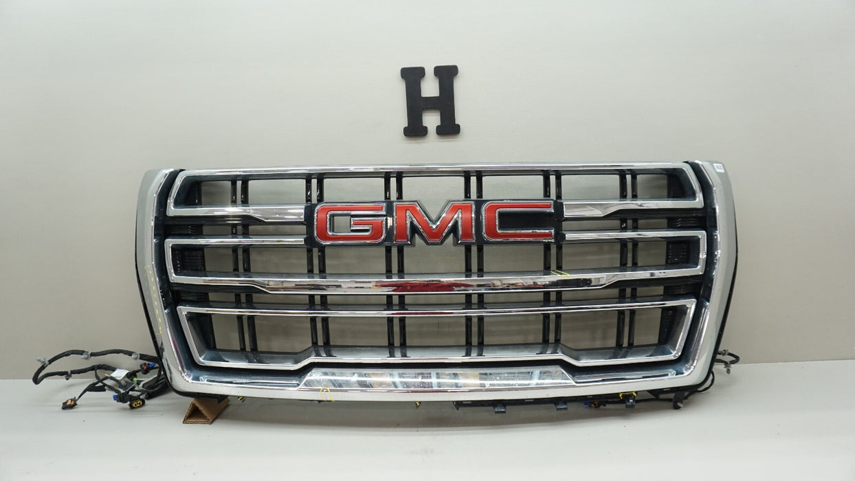 2021-2024 GMC YUKON XL SLT CHROME FRONT GRILLE GRILL OEM 84835787 21 22 23 24