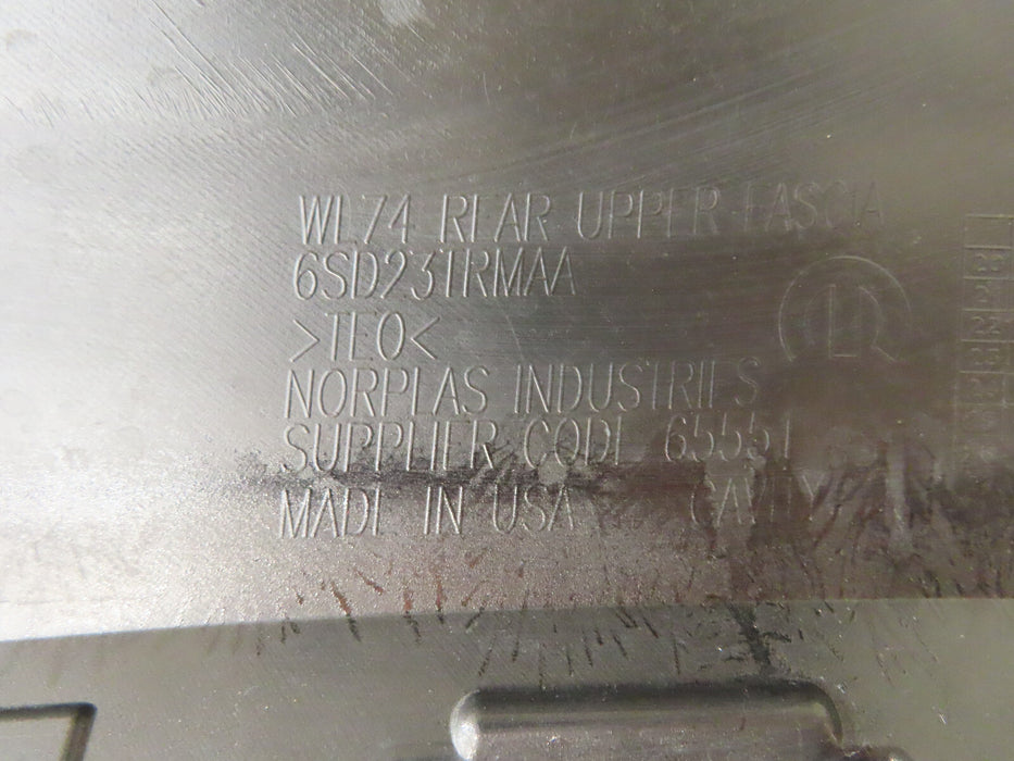 2022 2023 JEEP GRAND CHEROKEE REAR BUMPER COVER OEM 6SD23-TRMAA
