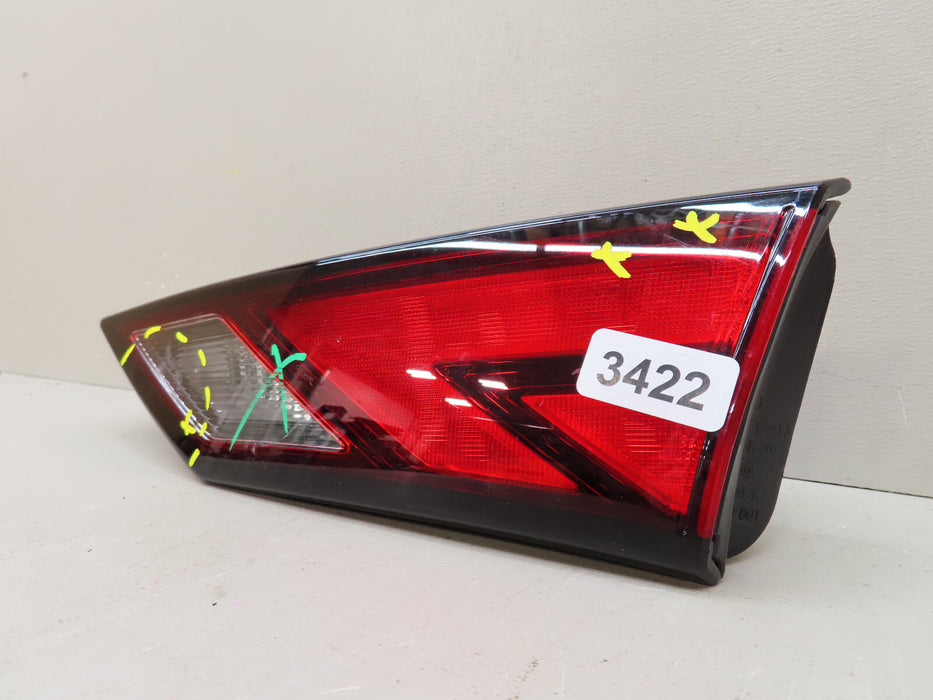 2020 2021 2022 NISSAN SENTRA REAR RIGHT PASSENGER INNER TAIL LIGHT OEM