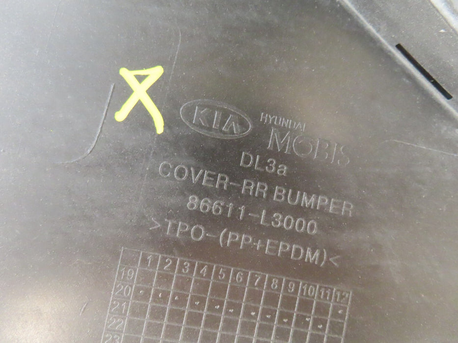 2021-2022 KIA K5 EX LX LXS SEDAN REAR BUMPER COVER PANEL PLASTIC OEM 86650-L3100