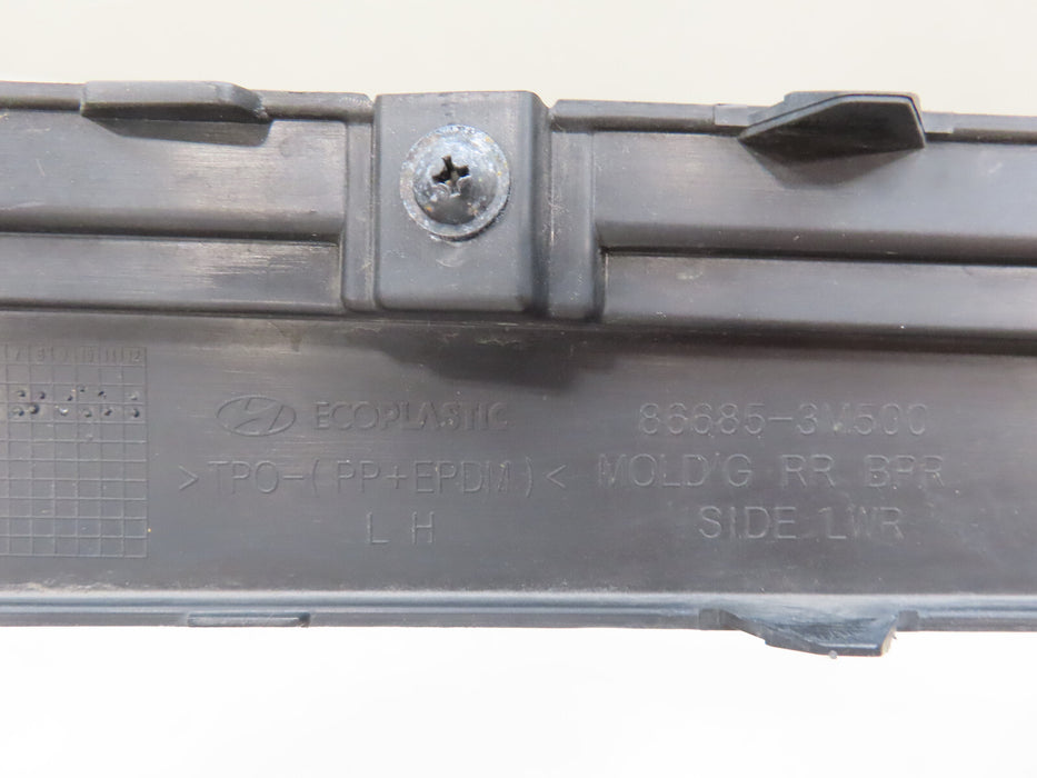 2009-2014 HYUNDAI GENESIS REAR LEFT DRIVER LOWER BUMPER COVER MOULDING  OEM