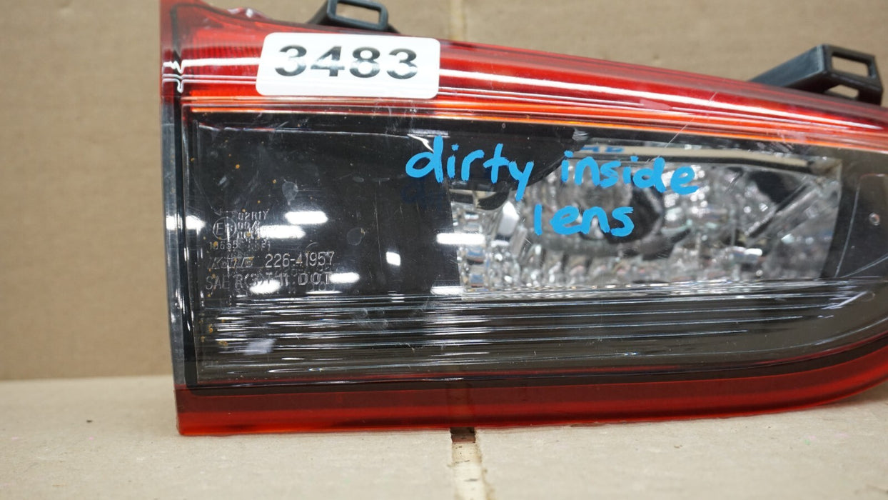 2016-2017 MAZDA 6 LEFT DRIVERS SIDE INNER TAIL LIGHT OEM 16 17