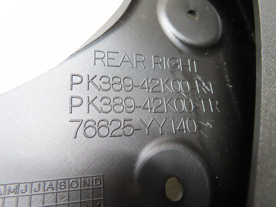 2019 2020 Toyota RAV4 REAR RIGHT SPLASH GUARD OEM PK389-42K00