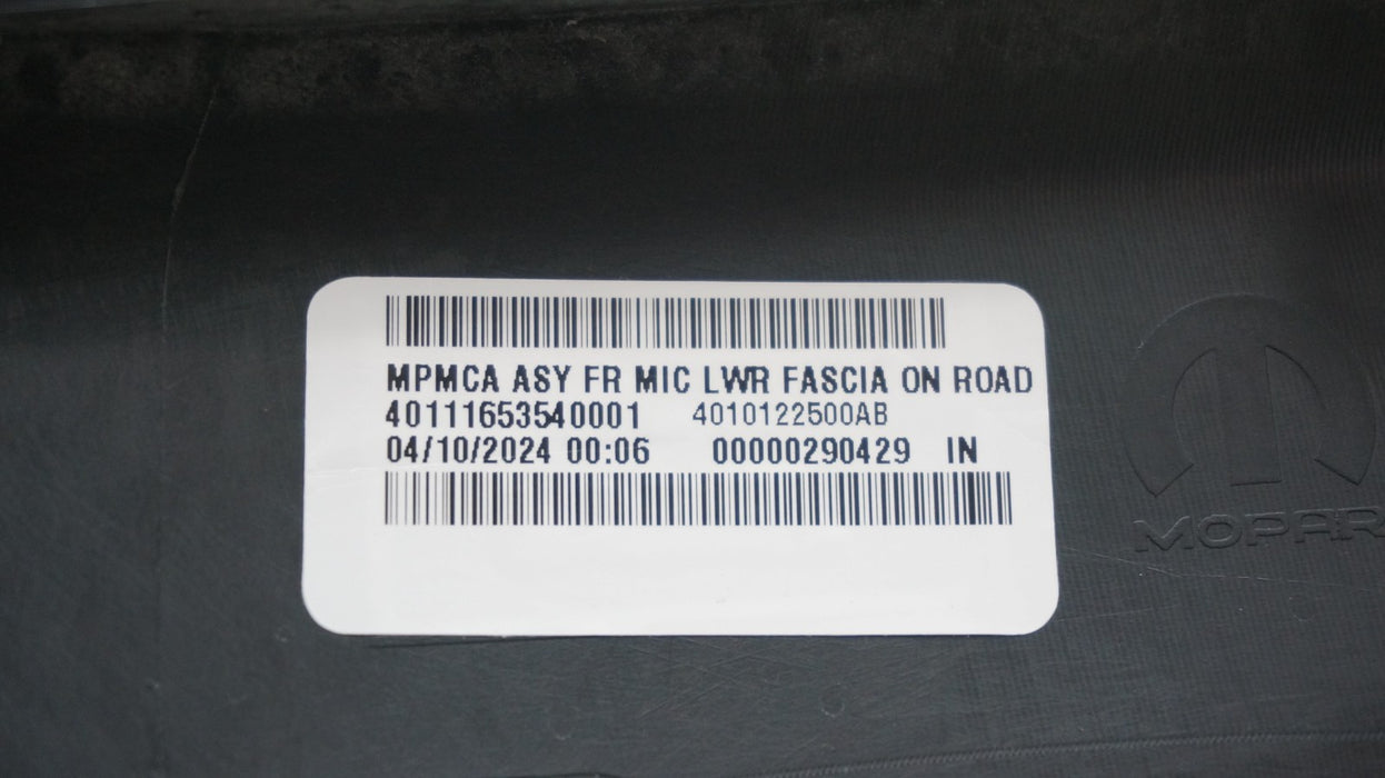 2022-2024 JEEP COMPASS FRONT LOWER BUMPER VALANCE PANEL 6WQ73TRMAA OEM