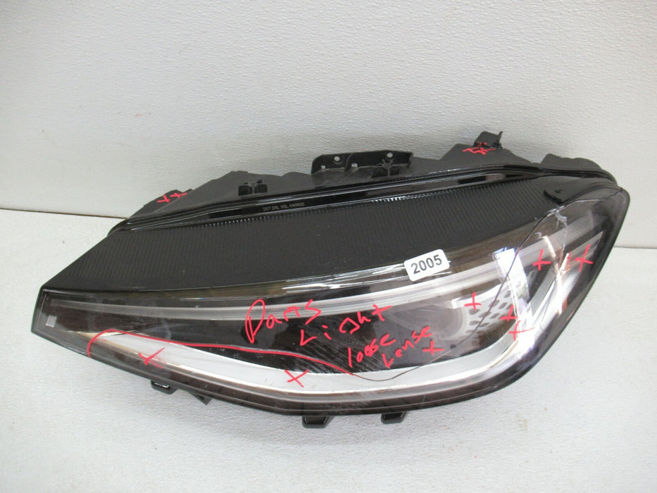 2020 - 2021 VOLKSWAGEN ID4 FRONT LEFT DRIVER SIDE HEADLIGHT HEADLAMP LENS OEM