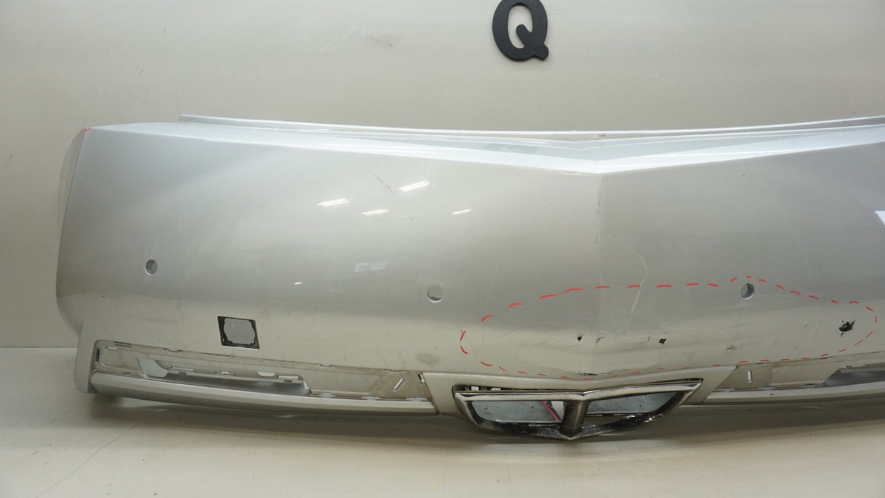2012-2014 CADILLAC CTS REAR BUMPER COVER W/SENSOR HOLES OEM