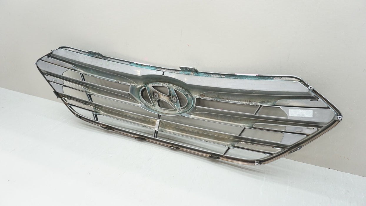2017-2018 HYUNDAI SANTA FE FRONT UPPER RADIATOR GRILLE OEM 86351-4Z500