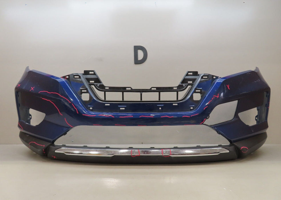 2017-2019 NISSAN ROGUE FRONT BUMPER COVER PANEL W/ MOLDING TRIM OEM 62022-6FL0H