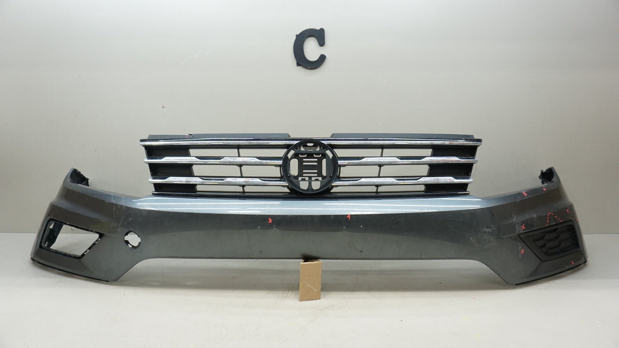 2018-2019 VOLKSWAGEN TIGUAN FRONT BUMPER COVER W/ GRILLE GRILL OEM 5NN807221