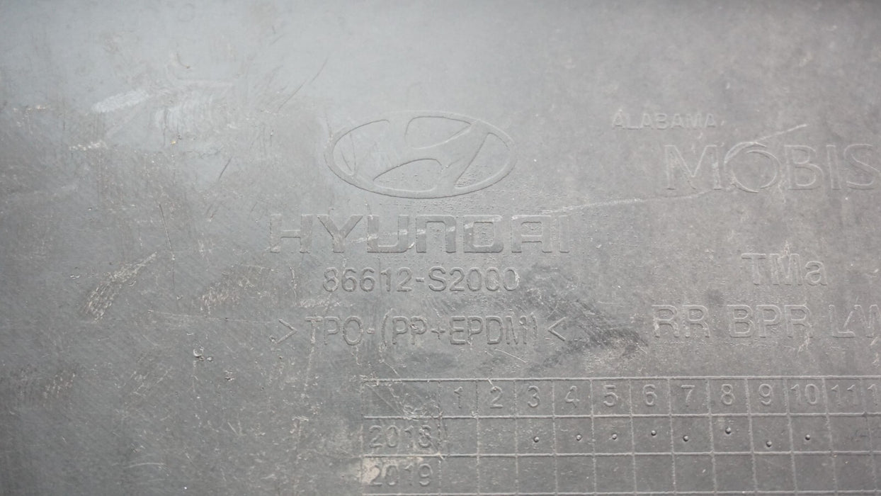 2019-2020 HYUNDAI SANTA FE REAR LOWER BUMPER COVER VALANCE OEM 86612S2000