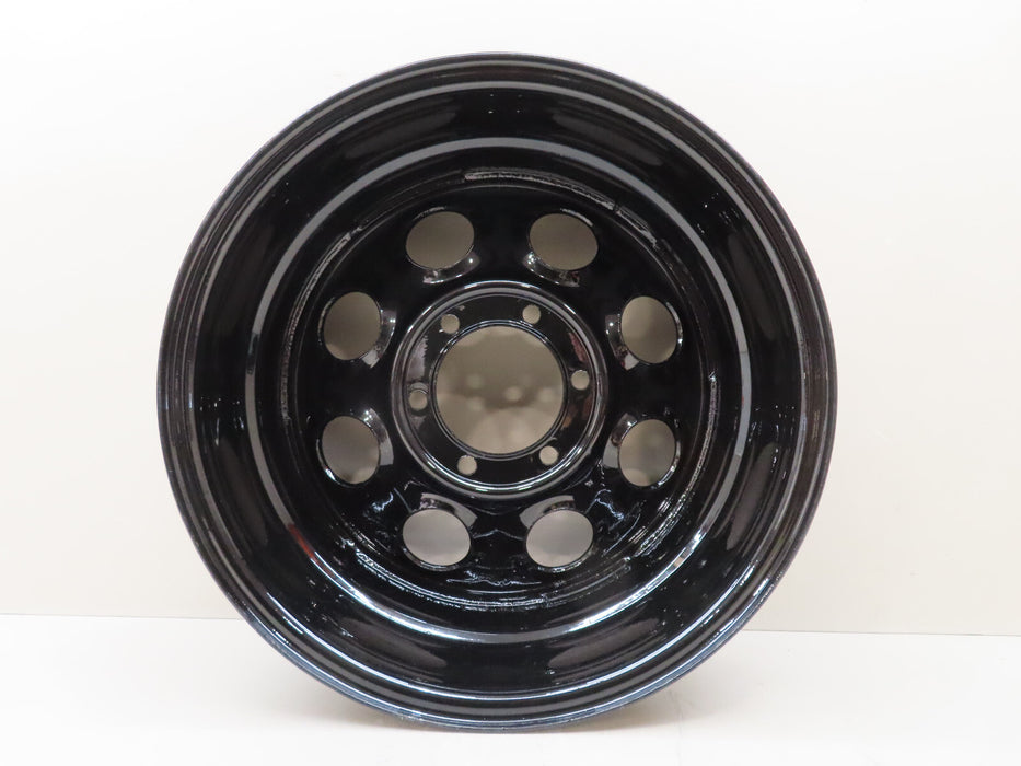 CRAGAR WHEEL SOFT 8 STEEL BLACK 17"x 8" 6 x 5.5" BOLT CIRCLE 4.5" BACKSPACE (P)