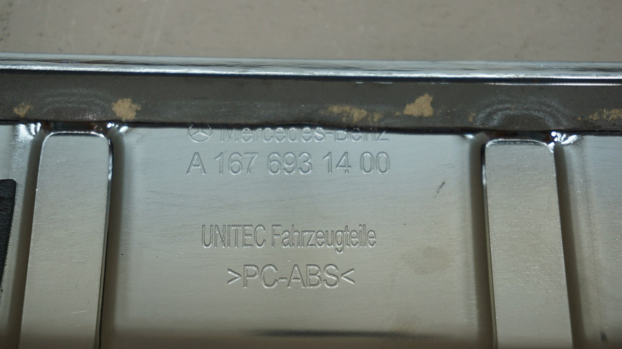 2020-2024 MERCEDES GLS CLASS REAR BUMPER CHROME MOLDING TRIM OEM A1676931400