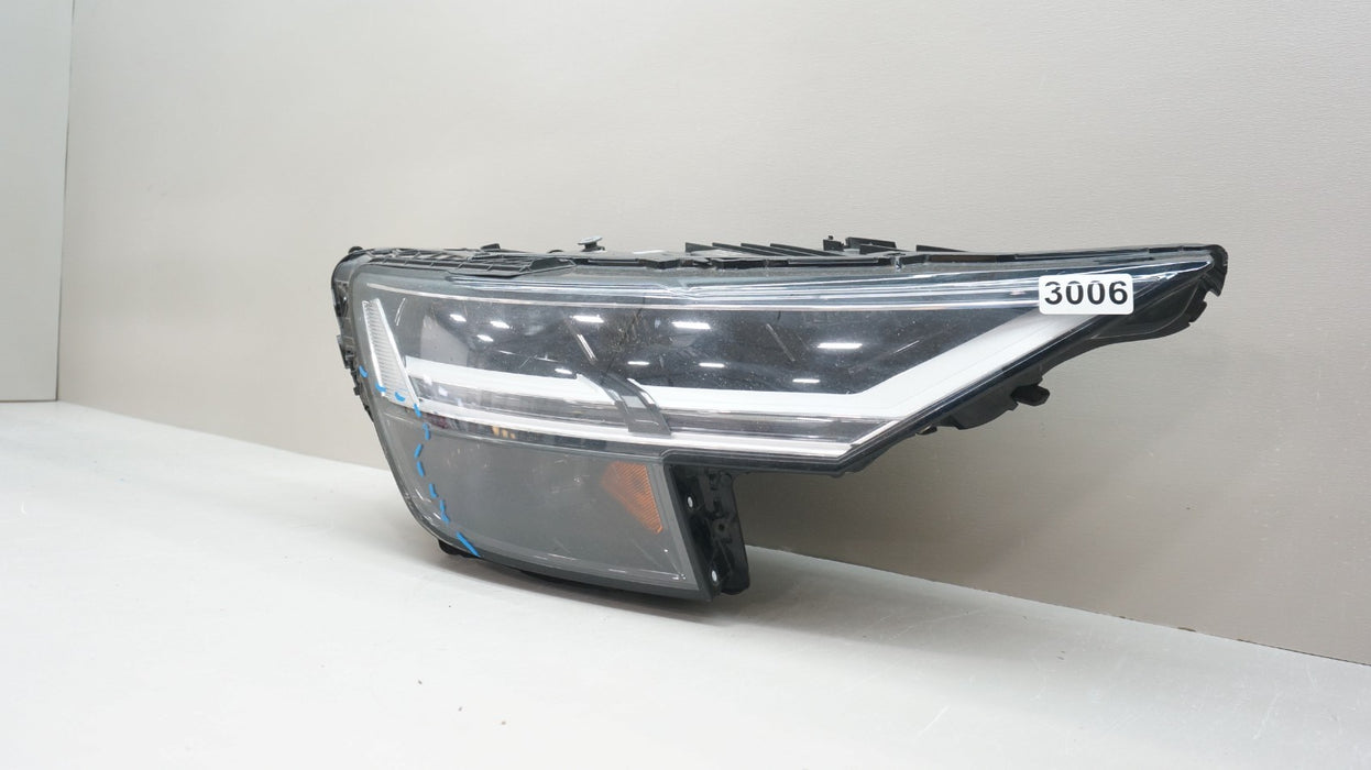 2019-2023 AUDI Q8 FRONT RIGHT PASSENGER SIDE LED HEADLIGHT OEM