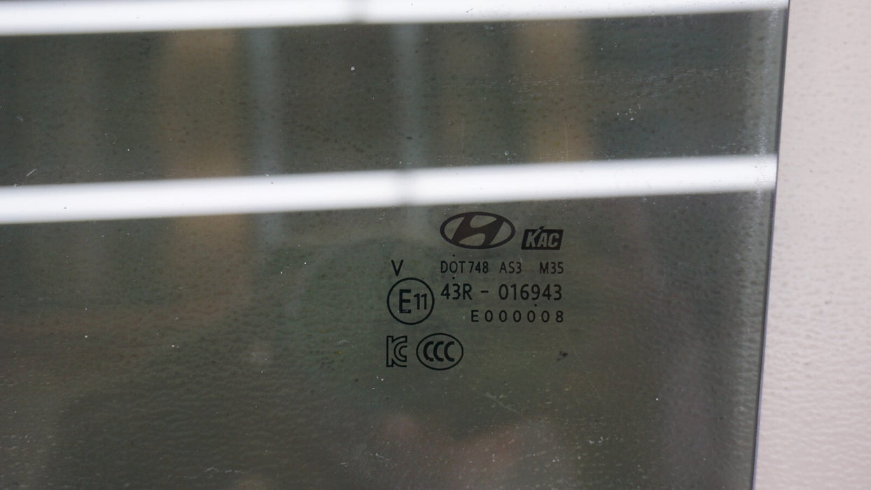 2021-2023 KIA SELTOS REAR LH LEFT DRIVER SIDE DOOR GLASS WINDOW OEM 43R016943