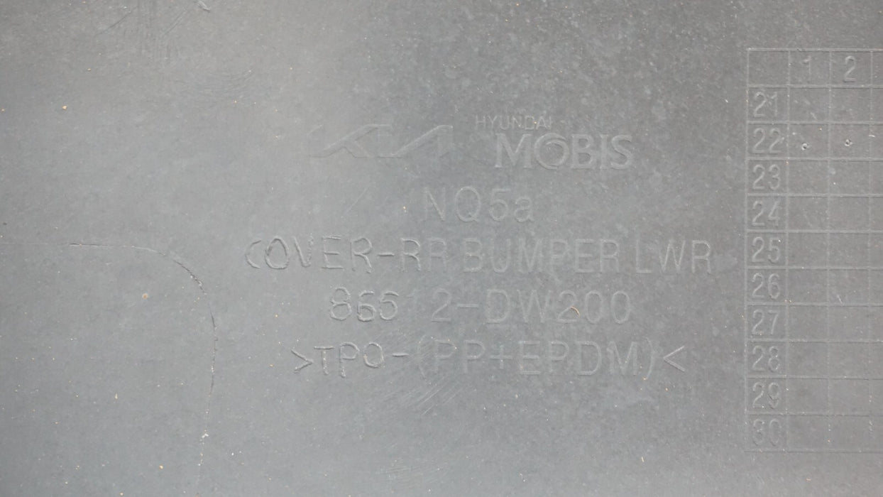 2023 KIA SPORTAGE HYBRID EX REAR BUMPER COVER PANEL OEM