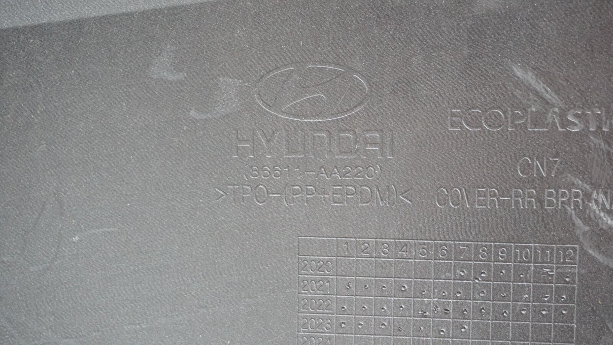 2021-2023 HYUNDAI ELANTRA SE SEL REAR BUMPER COVER PANEL OEM 86611-AA220