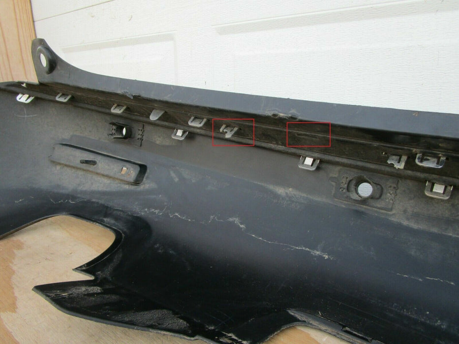 2007-2012 GMC ACADIA REAR BUMPER COVER PANEL PLASTIC W/ SENSOR HOLES OEM