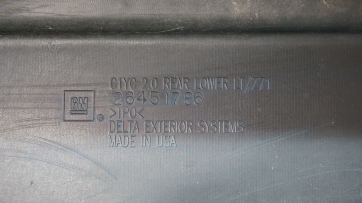 2024-2025 CHEVROLET TRAVERSE REAR LOWER BUMPER COVER OEM 26451786