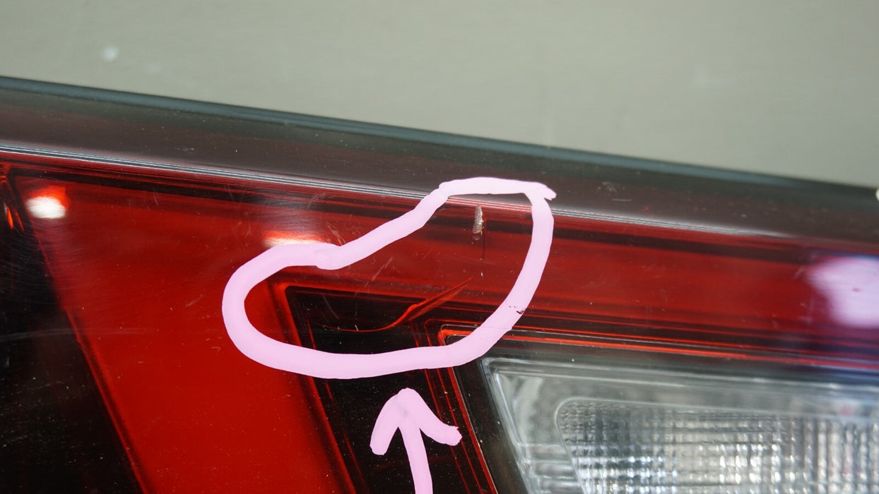 2016-2018 INFINITI QX60 REAR LEFT DRIVER SIDE INNER TAIL LIGHT BRAKE LAMP OEM